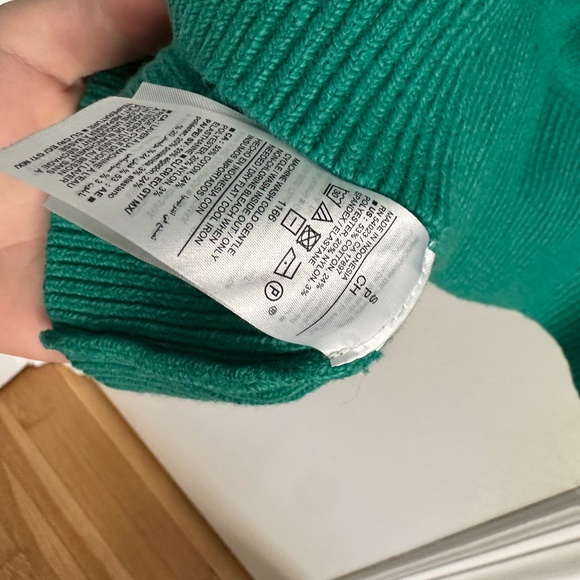 NWT OldNavy green SoSoft Loose V-neck Sweater women's small (002) - Picture 7 of 7